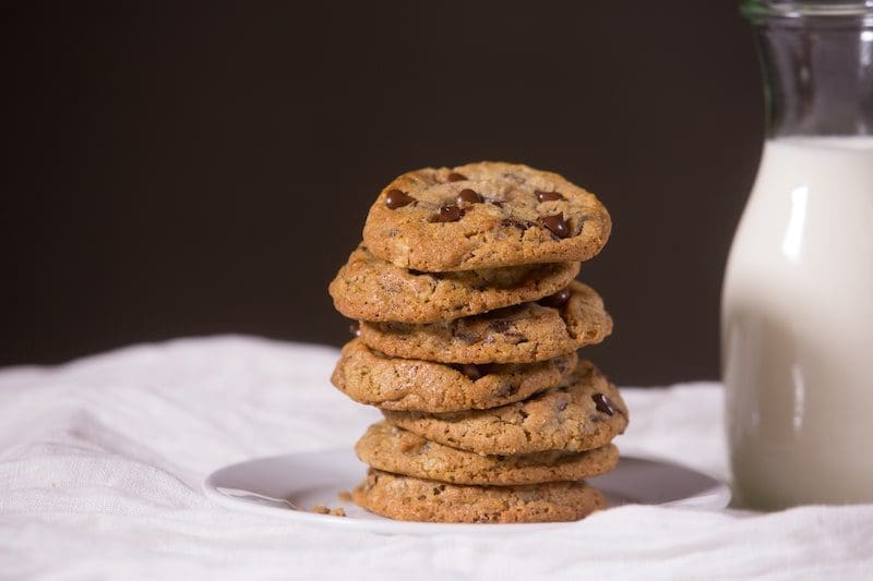 doubletree by hilton cookie stack with milk