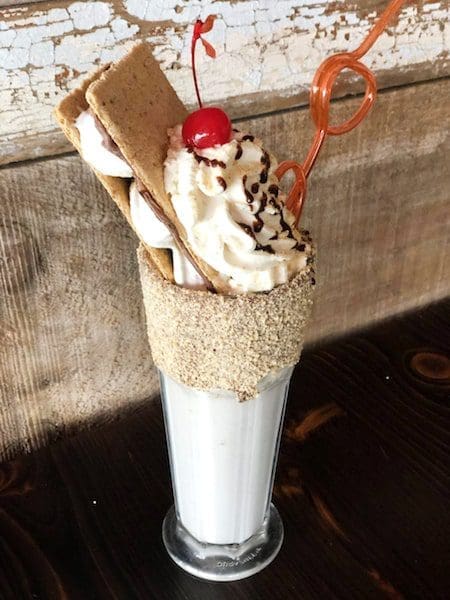 The Kampfire Milkshake. Images courtesy of Union Burger Bar