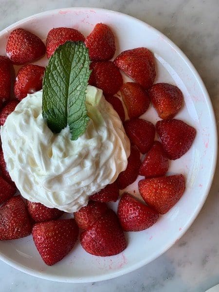 demarchelier fruit and cream dessert greenport strawberries