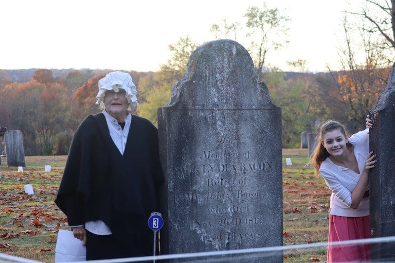 Glebe House Museum Woodbury evening cemetery annual ghost tour historic village