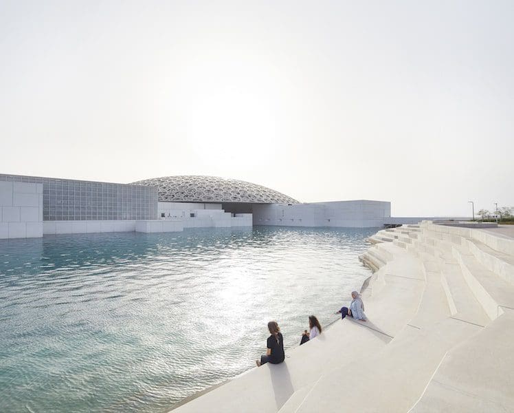 the louvre abu dhabi exterior water - East End Taste Magazine