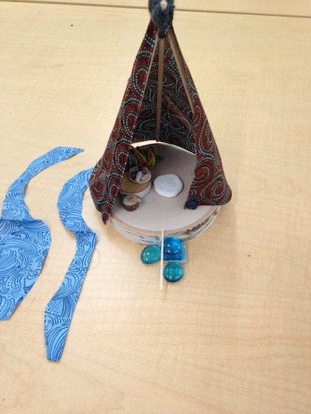 art therapy project at home teepee