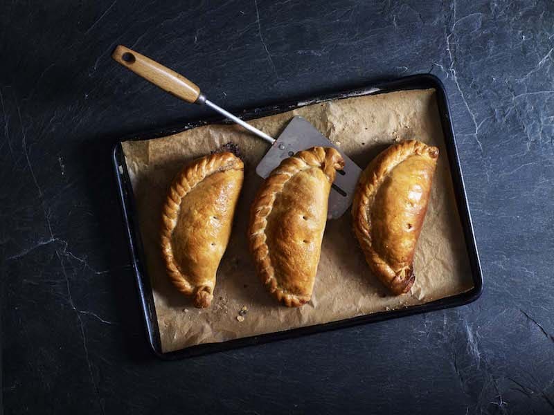 cornish pasties baked fresh out of the oven