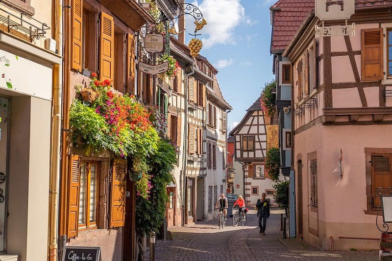 pretty french towns family travel colorful Ribeauvillé