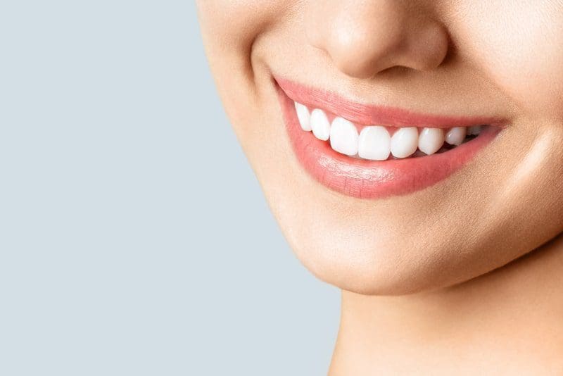 white smile woman straight teeth dental hygiene