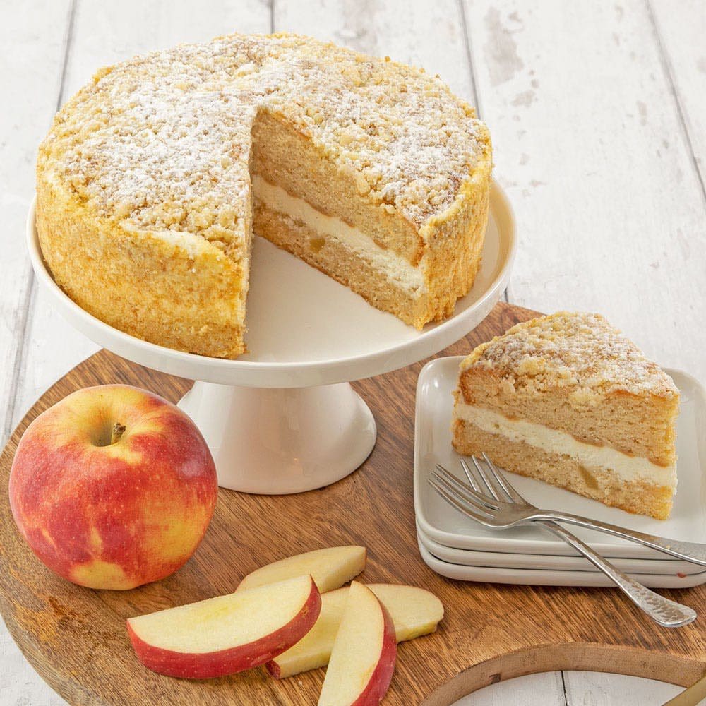 bake me a wish caramel apple cake slice