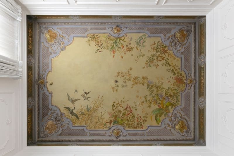 fresco ceiling in hotel in florence masterpiece
