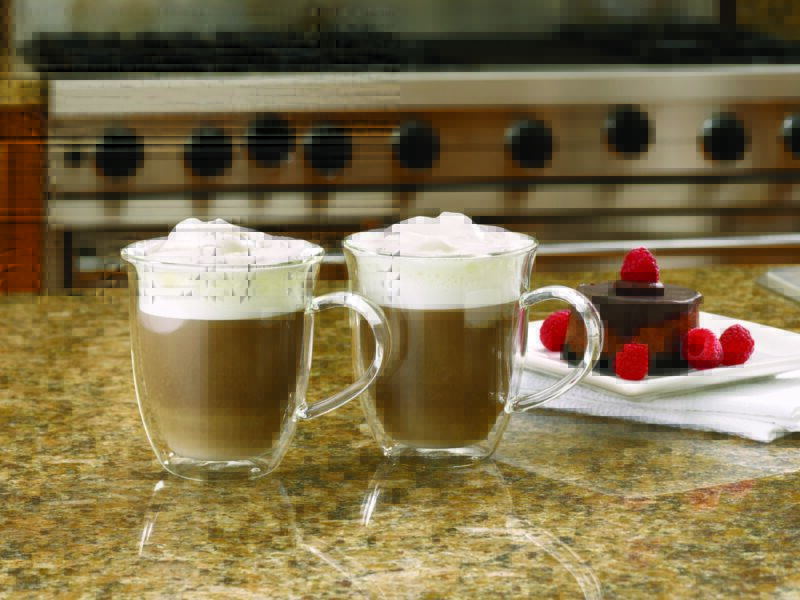 insulated glass latte cups