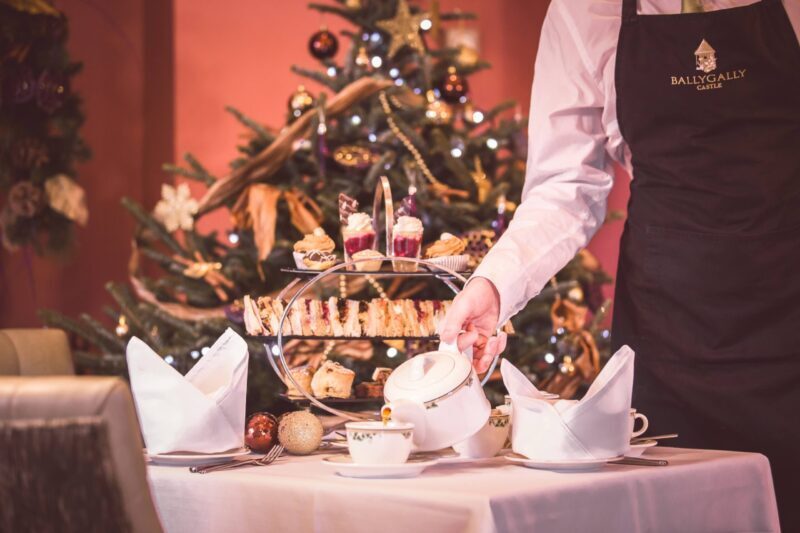 christmas tea service united kingdom british