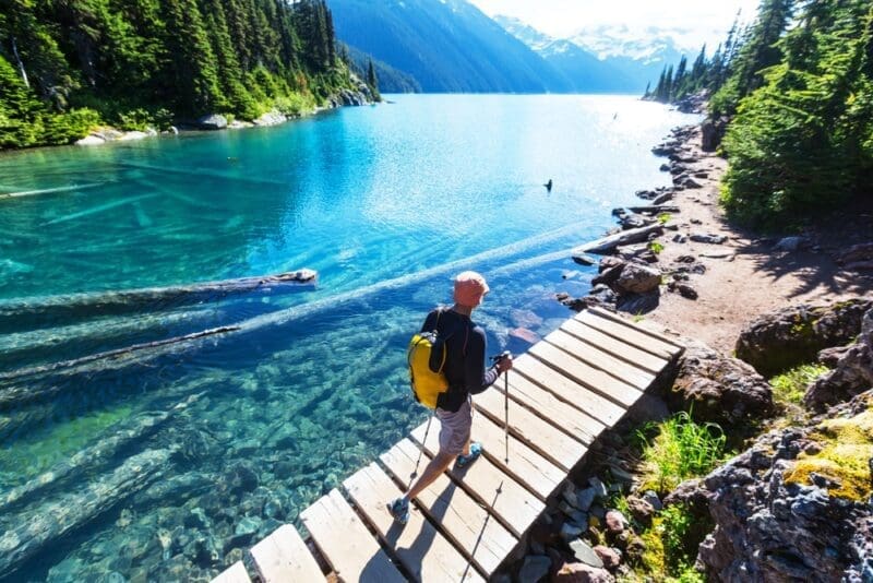 hiking beautiful Garibaldi Lake