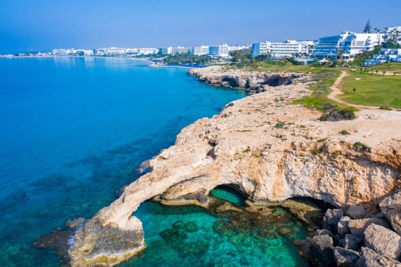 Republic of Cyprus Mediterranean coast Bridge of love
