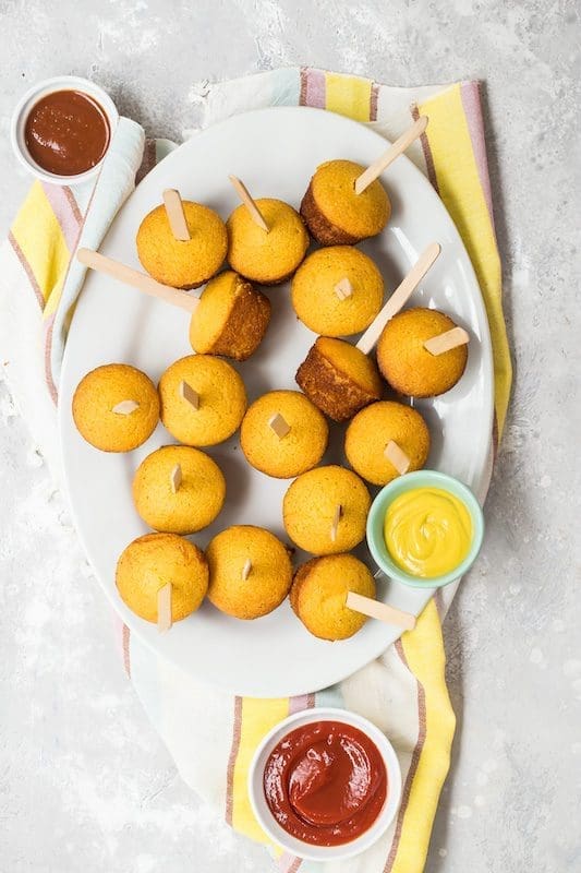 corn dog muffin bites