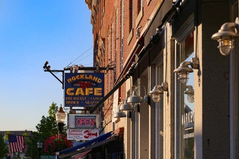 rockland maine cafe main street