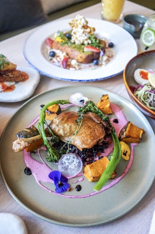 grand lafayette melbourne australia chicken dish on table