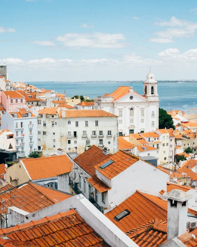 portugal seaside homes red roofs