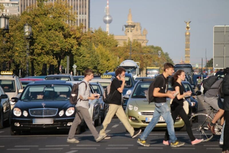 Traffic on Berlin highway