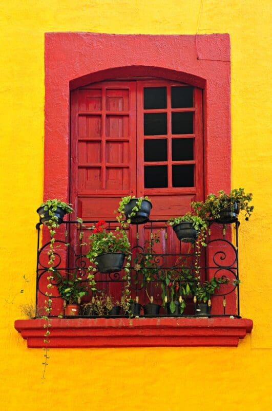 Window on Mexican house