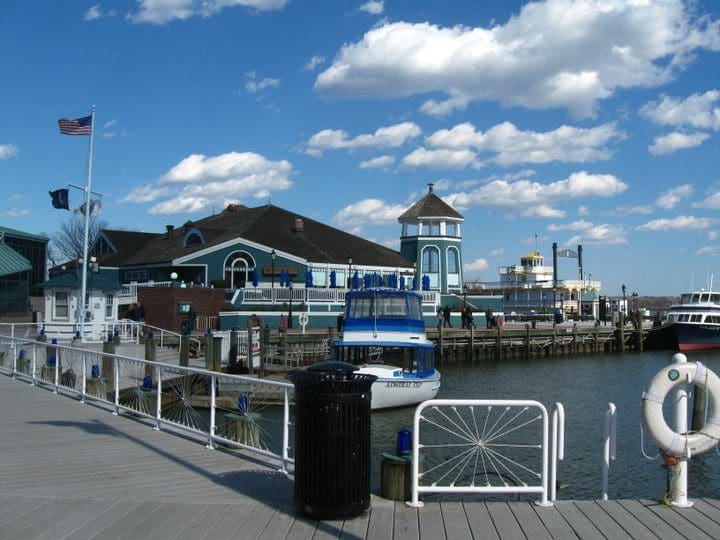 alexandria va waterfront blue sky