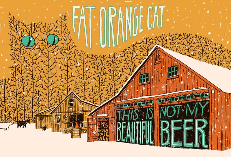 fat orange cat brewing graphic