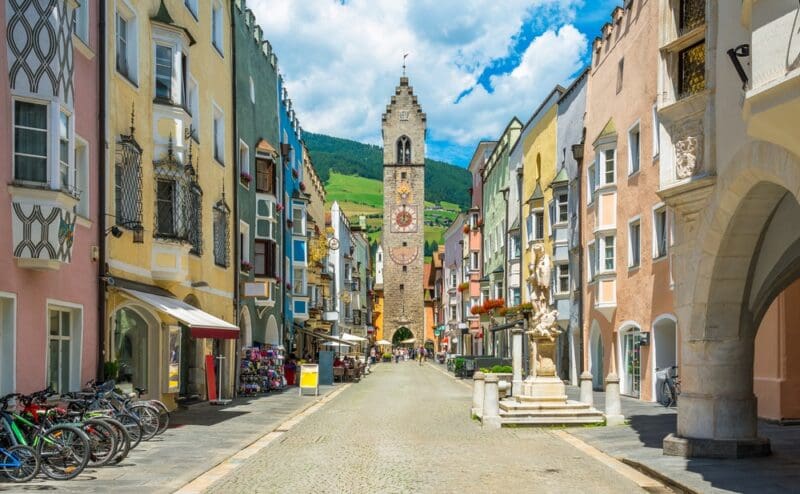 The colorful town of Vipiteno, Trentino Alto Adige