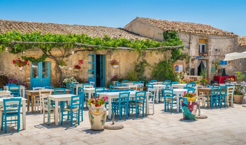 The picturesque village of Marzamemi, Sicily