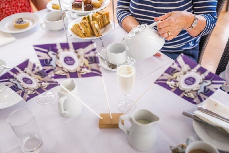 City Cruises London Jubilee Afternoon Tea Purple Flags