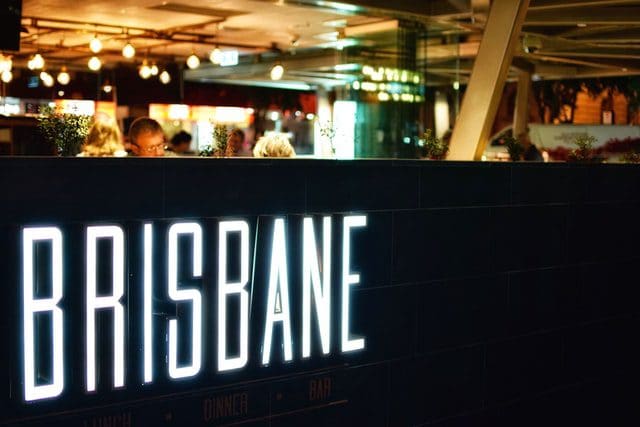 brisbane australia restaurant sign