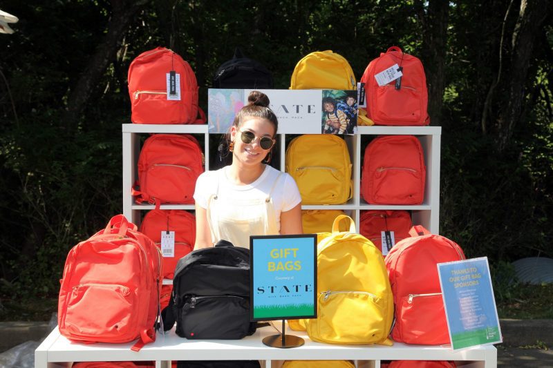 slate backpacks Hamptons sponsor event