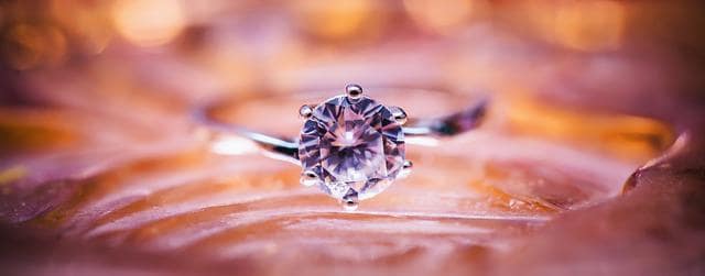 diamond ring soft background
