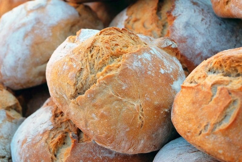 freshly baked bread