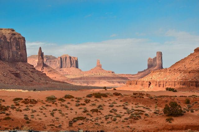 desert landscape blue sky
