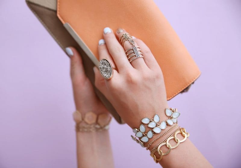 Female hands with jewelry
