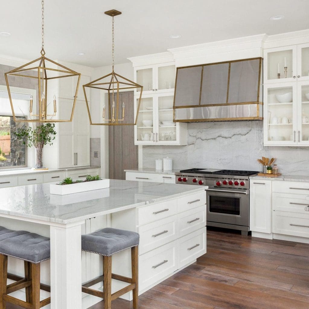 beautiful kitchen interior white wood floor