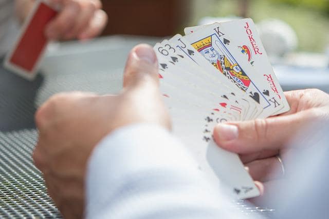 playing card game poker