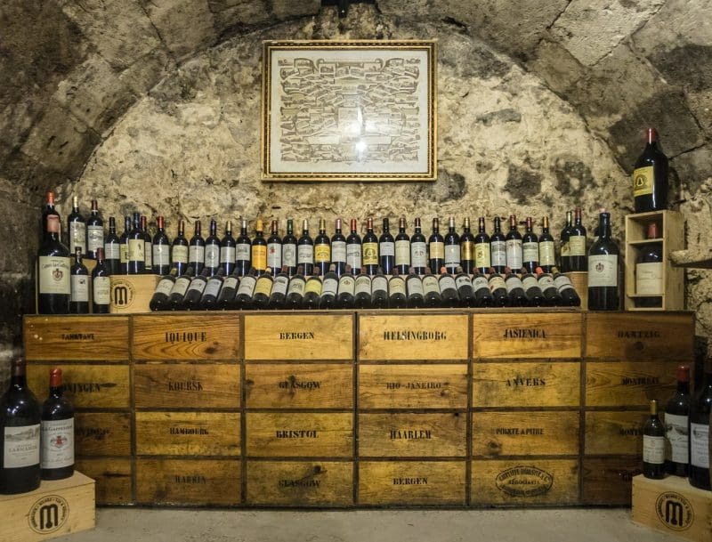 wine cellar in France