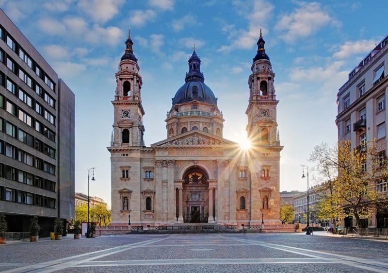 St. Stephen's Basilica in Budapest Hungary-min