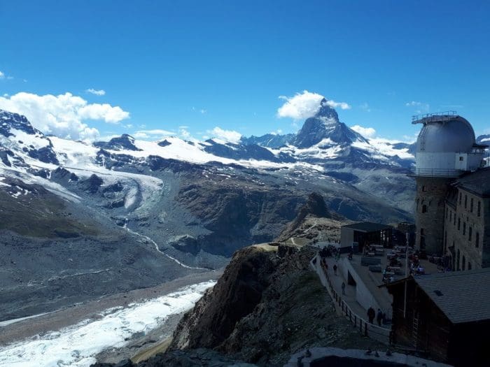 3100 Kulm Hotel at Gornergrat with Matterhorn and Gorner Glacier