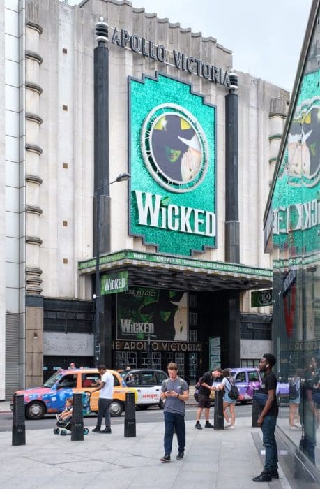 The Apollo Victoria Theatre in London presenting Wicked