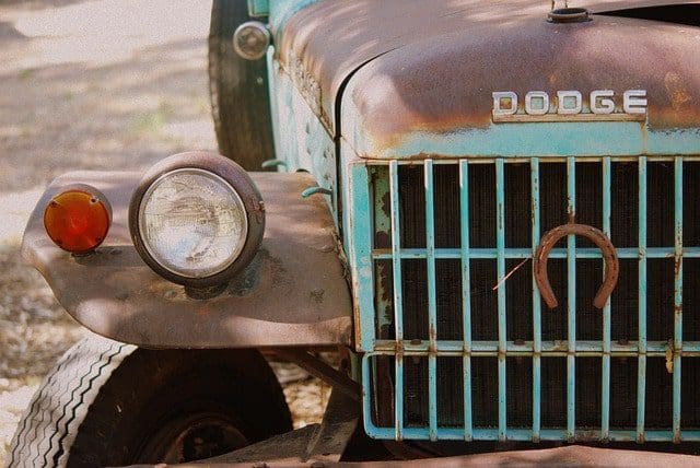 old dodge truck rust