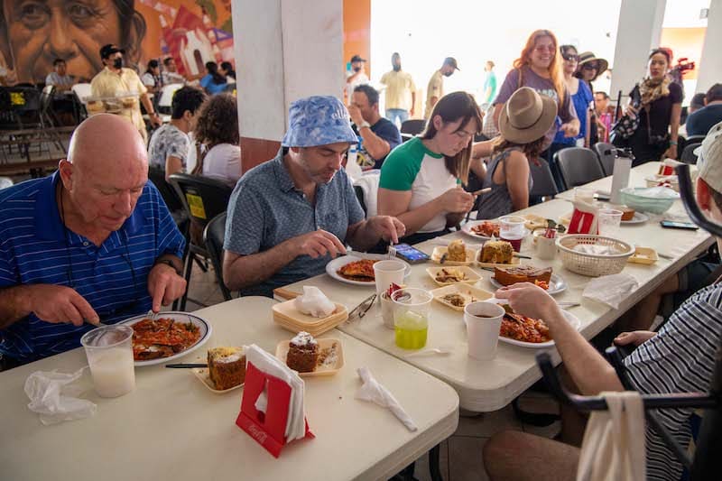 people dining at Dona Evelia Huevos Motulenos
