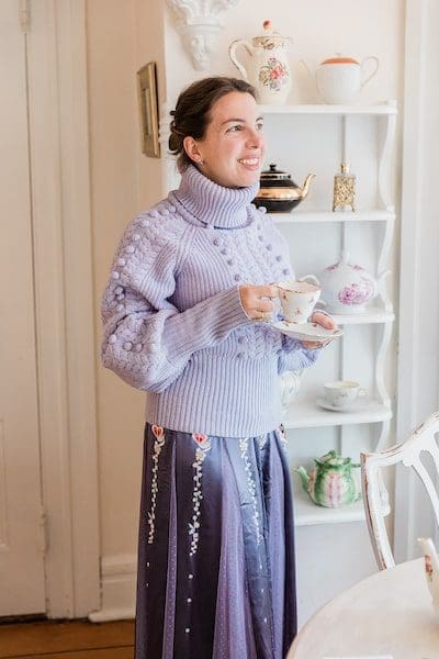 Vanessa Gordon wearing Temperley London on the North Fork