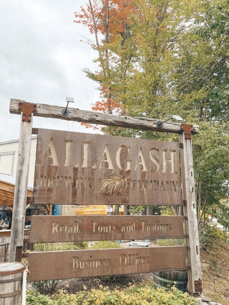 Local brewery in Maine