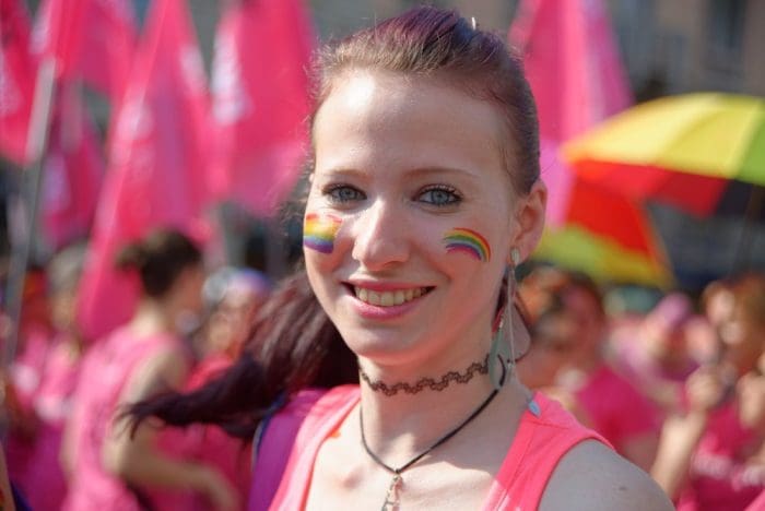 he annual parade in Milan dedicated to world of gay and lesbian