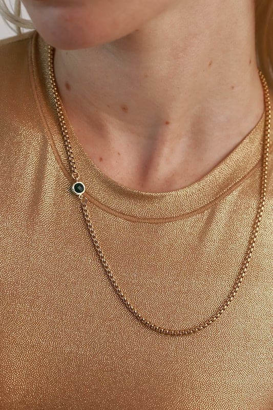 artizan joyeria emerald point necklace