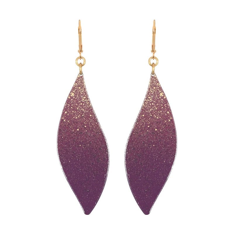 we dream in colour plum tilde earrings