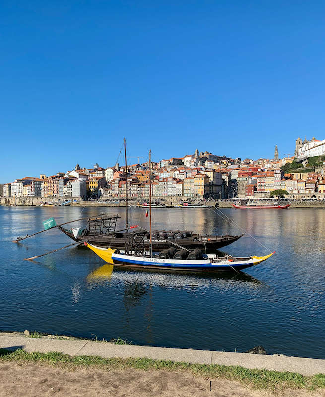 View of Douro River & Porto from Vila Nova de Gaia