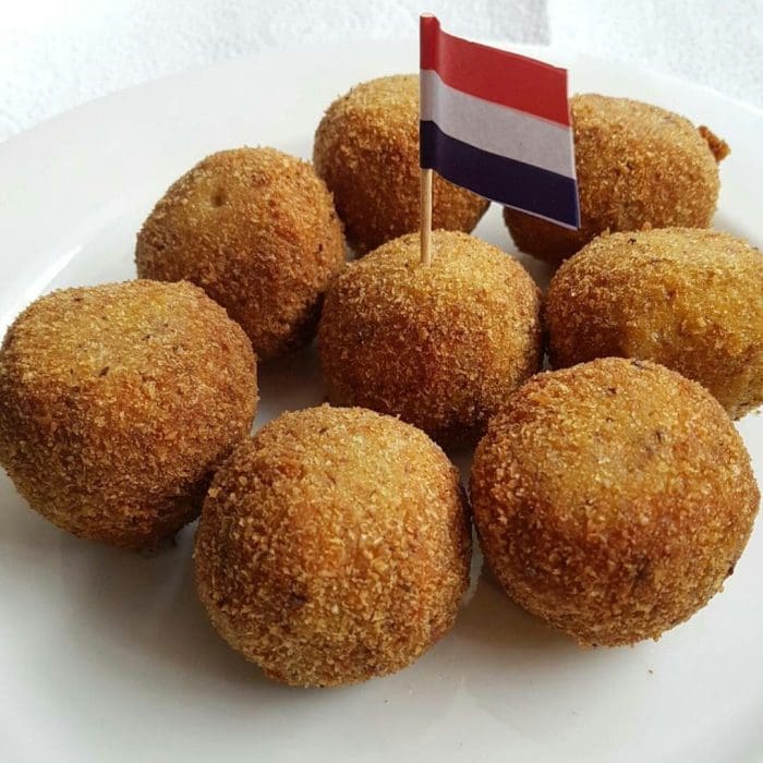 Bitterballen is probably the most Dutch food you can try on your trip to Amsterdam