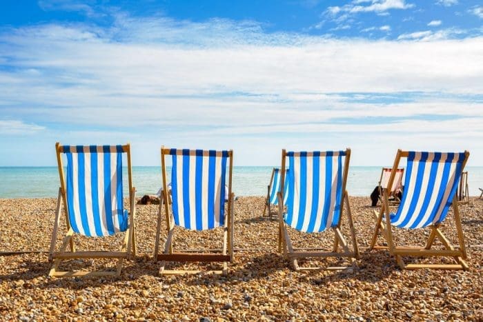 Brighton beach England united kingdom