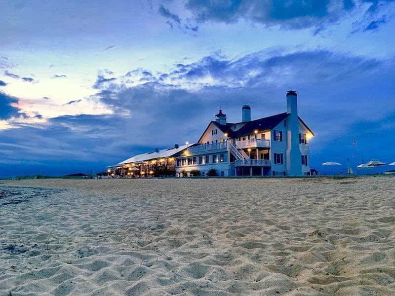 lighthouse inn from beach at night cape cod jack hollingsworth