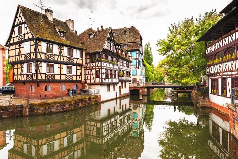Strasbourg, France - on the canal of la Petite France